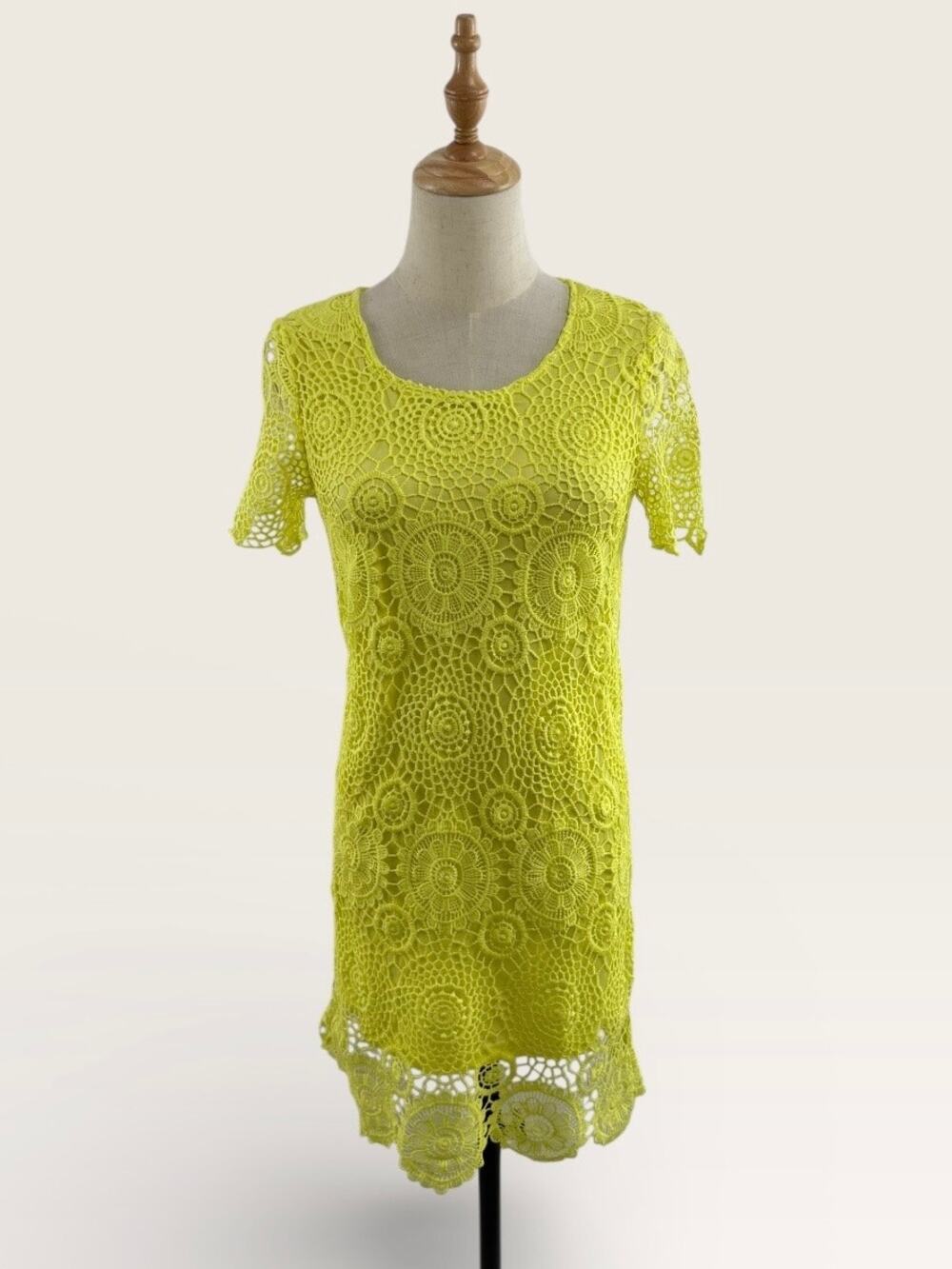 LuLu*s Yellow Crochet Dress, Size XS